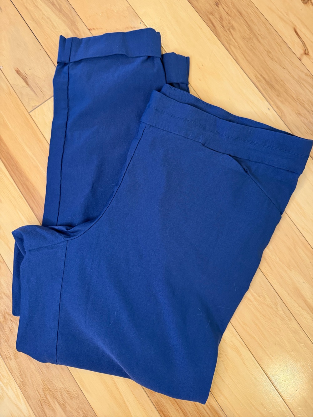 Tribal Navy Ponte Knit Skinny Ankle Pants Plus Size 18W Stretch Career
